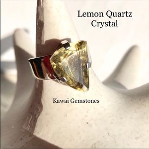 SALE ✨Lemon Quartz Ring✨925 Silver